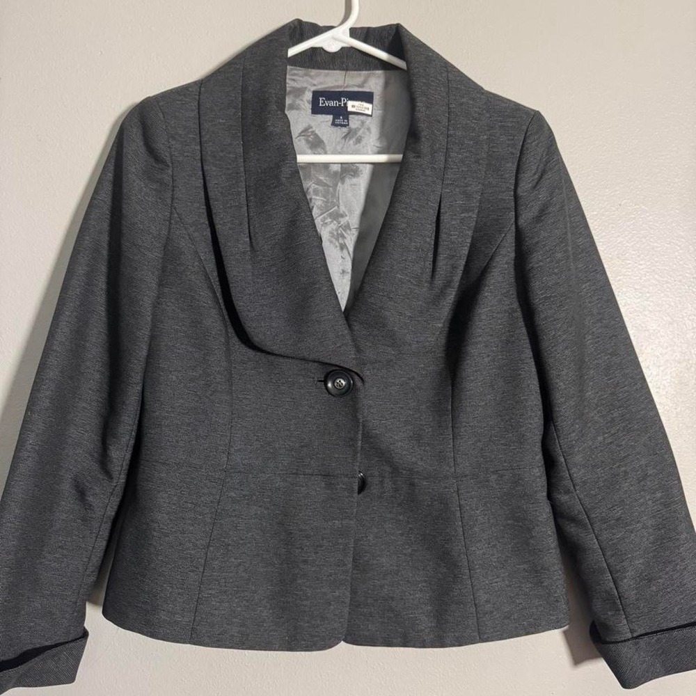 Evan-Pierre Gray Blazer Size 4